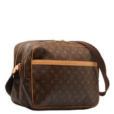 ルイ ヴィトン モノグラム リポーターGM 斜め掛け ショルダーバッグ M45252 ブラウン PVC レザー レディース LOUIS VUITTON 【中古】